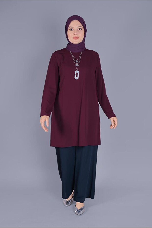 Round Neck Basic Tunic 40883 - 1