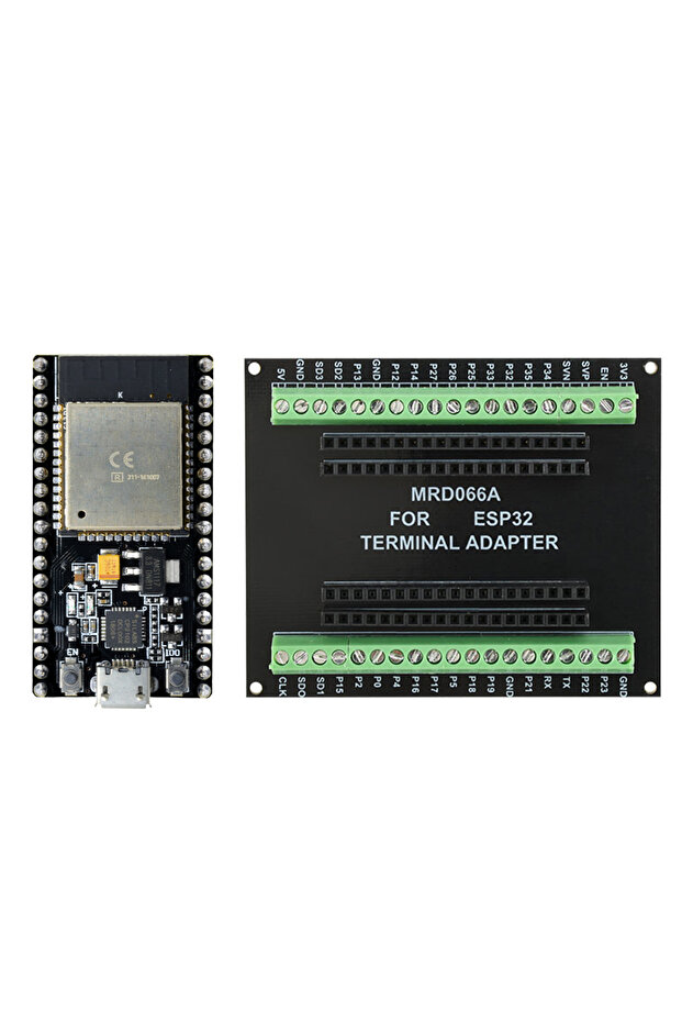 لوحة تطوير ESP32 مدمجة مع مجموعة محولات توسعة، لوحة توصيل GPIO 1 إلى 2 لـ 38 طرفًا