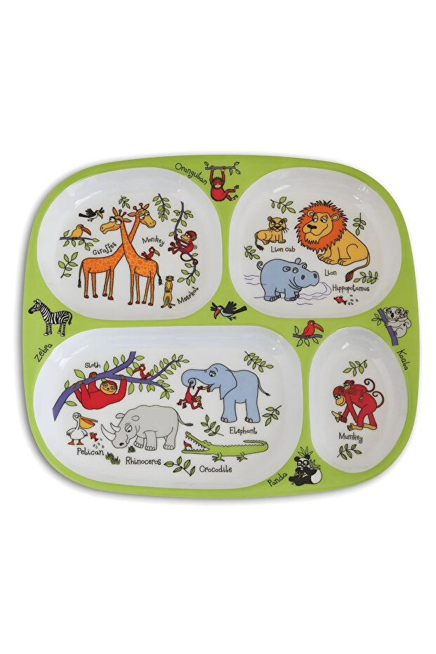 Mini Compartment Plate Jungle for Babies