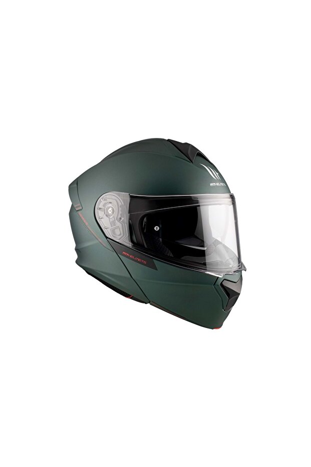 Genesis Sv Solid A6 Mat Yeşil Çene Açılır Kask - 4