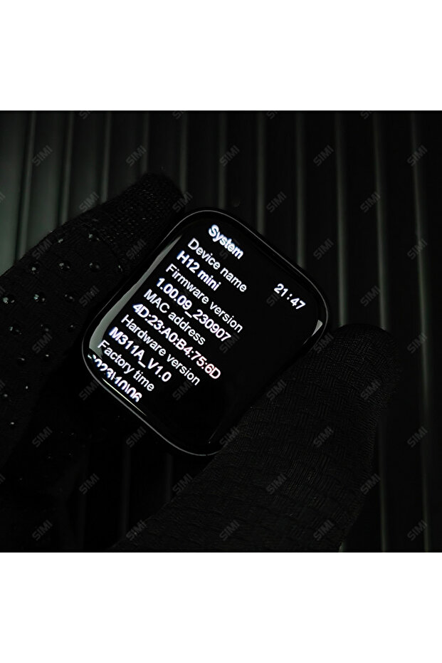 Watch 9 (H12) MİNİO AMOLED Akıllı Saat siyah - 4