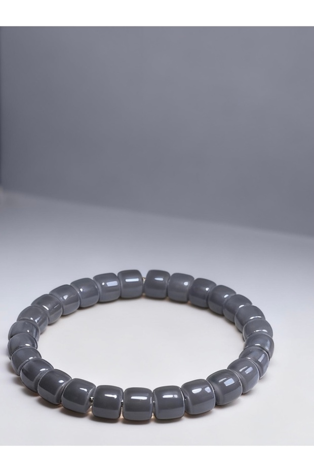 Barrel Cut Dyed Quartz Natural Stone Bracelet