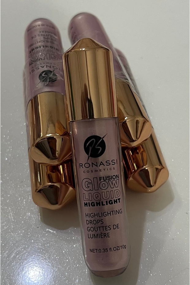 🥇 Ronassi Cosmetics Fusion Glow Liquid Highlighter–Illuminator,Wet Look Shine,High Pigment