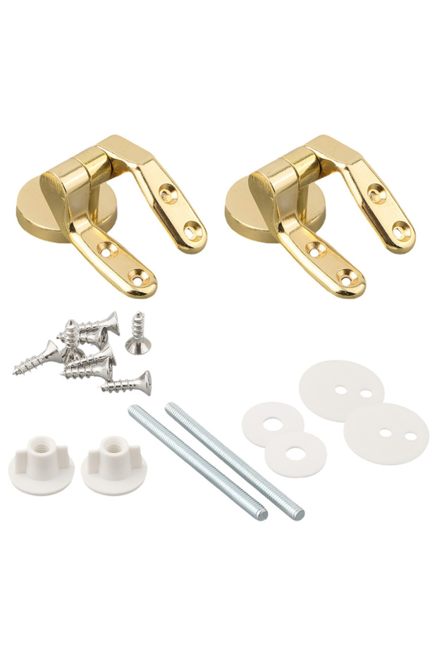 A Gold Replacement Option Gold Toilet Seat Hinges Fittings Hinges Replacement Toilet Zinc Alloy Fit.