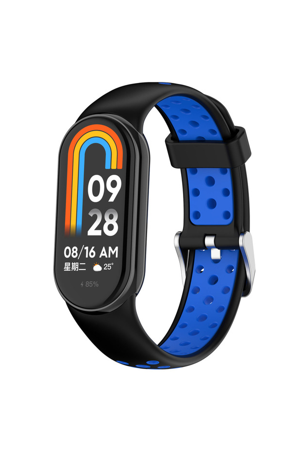black blue Silicone Strap For Smart Band 10 9 8 strap Wristband Accessories for Mi Band 10 8 NFC b