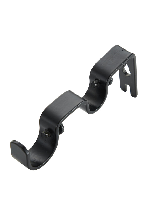 1pcs Double Curtain Rod Bracket Adjustable Double Rod Holders for Office Living Room Bedroom