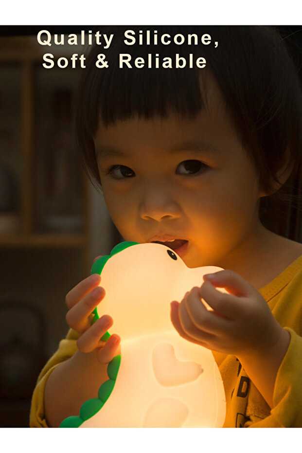 Sevimli Dinazor Şarjlı Gece Lambası - 6