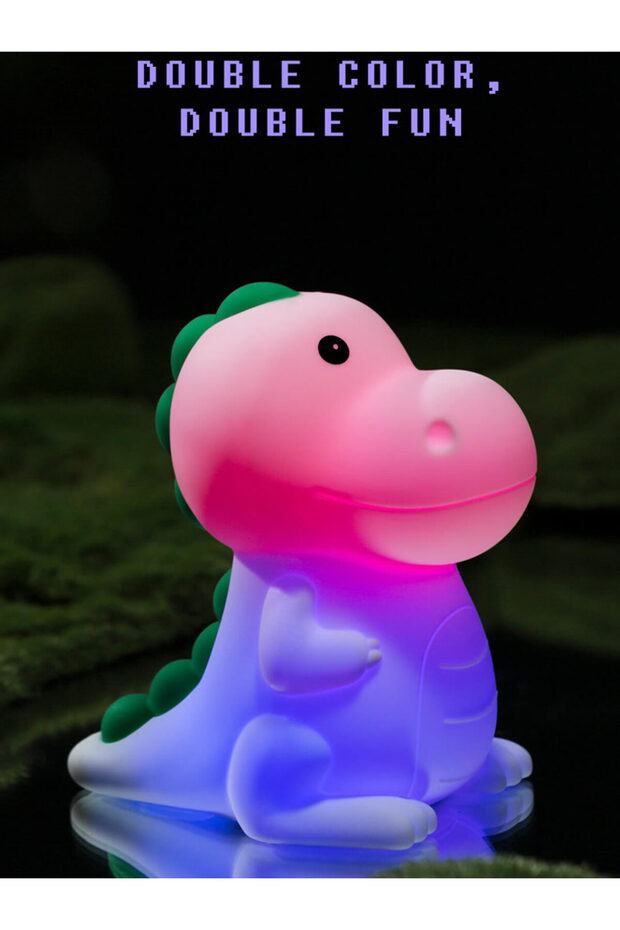 Sevimli Dinazor Şarjlı Gece Lambası - 4