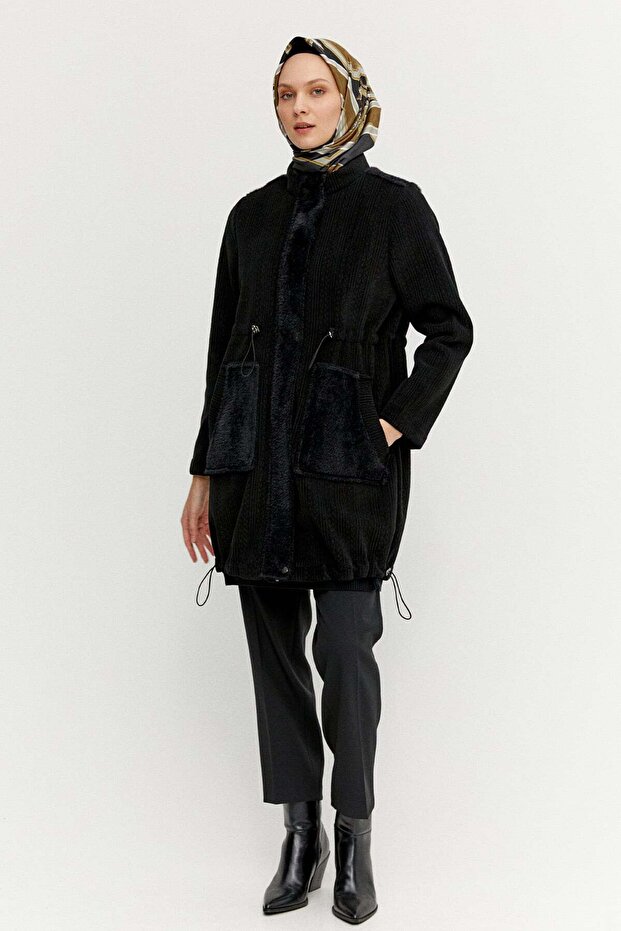 Suni Kürklü Stoperli Kap - 1