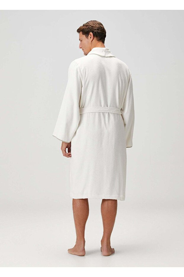 Dolce Bambu Erkek Bornoz Bej - 5