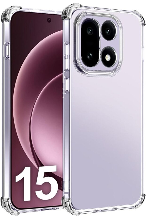 Compatible with OnePlus 15 Soft TPU Bumper Case 6.7in Clear