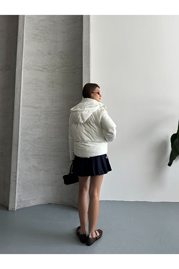 Kadın Basic Şişme Mont - 3