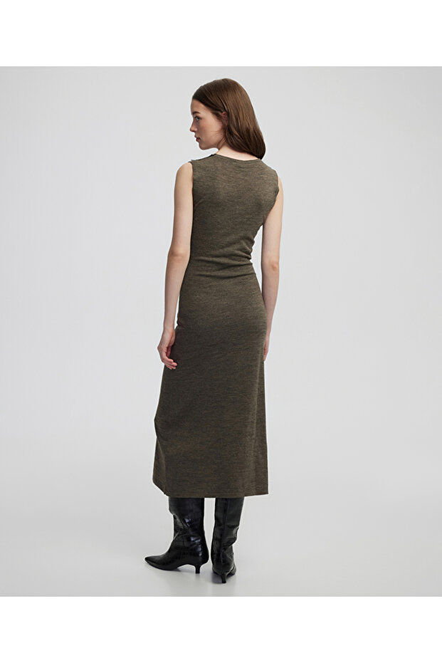 Dantel mix elbise - 5