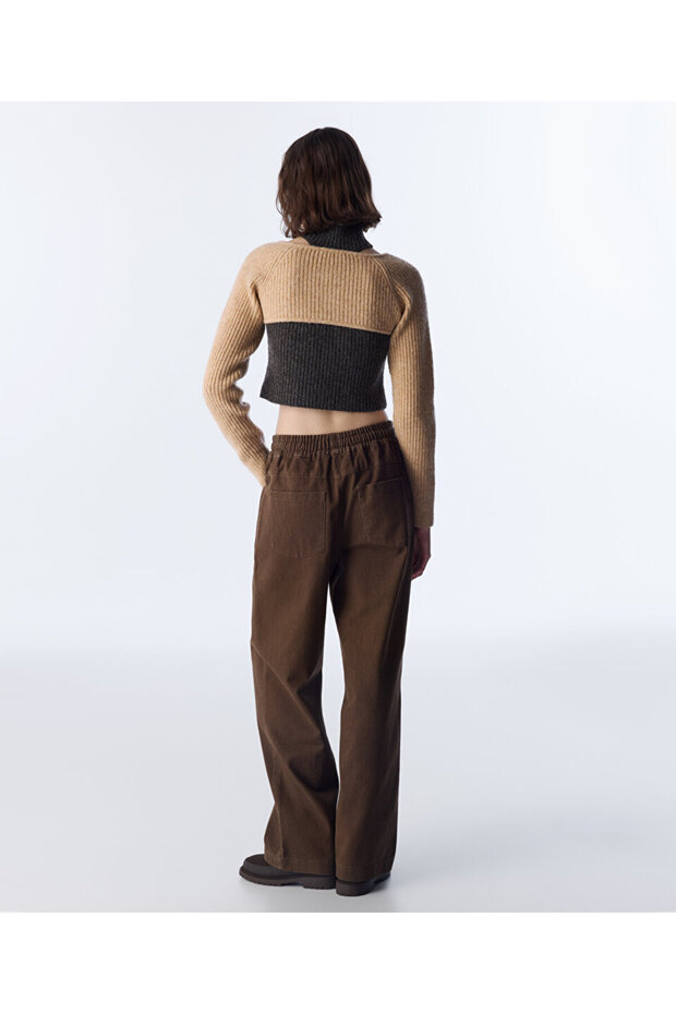 ÇİFT PARÇA GÖRÜNÜM CUTOUT TRİKO - 7