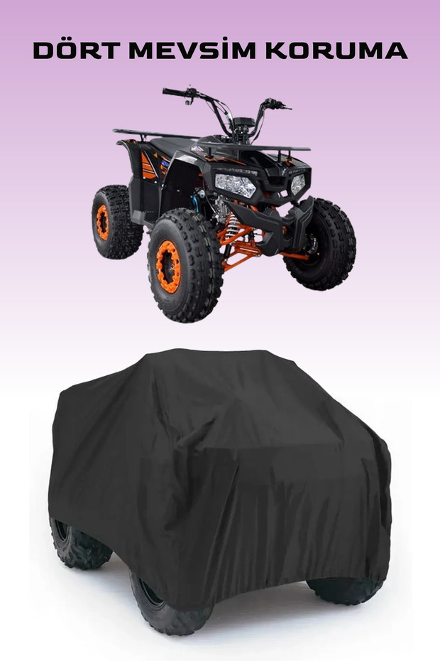 Black Yuki Tirex 125 Atv Tarpaulin, 4 Season Protection, Waterproof Tarpaulin