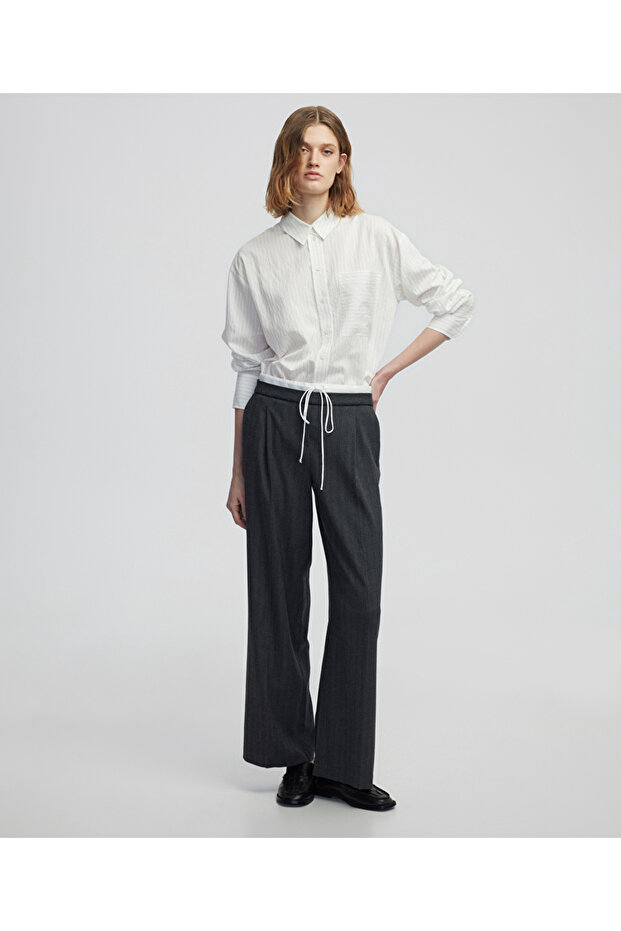 Çizgi desen gömlek - 3