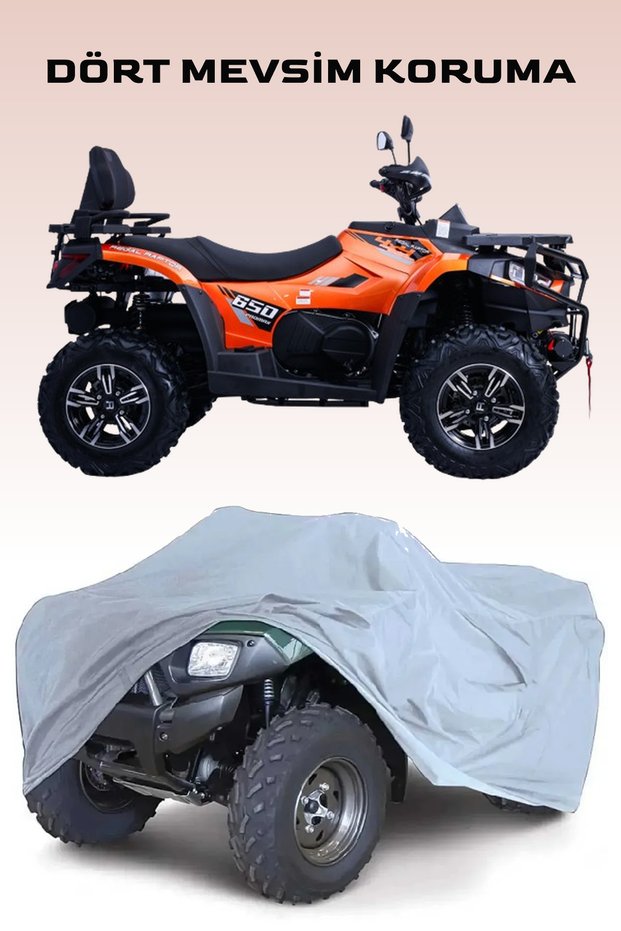 Grey Regal Raptor Promax 650L Atv Tarpaulin, Waterproof, Anti-Dirt and Mud Tarpaulin