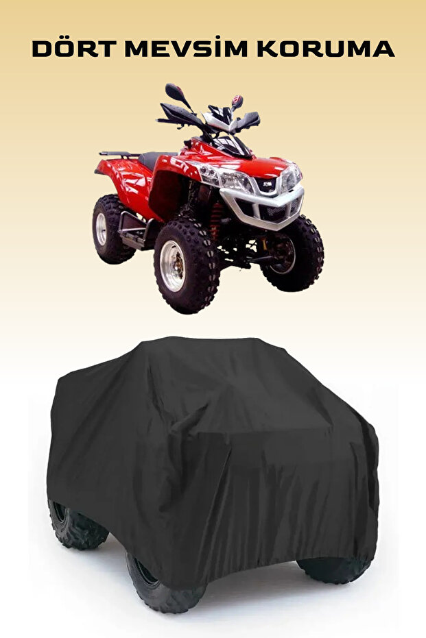 Black Sym Quadlander Atv Cover, 4 Season Protection, Waterproof Tarpaulin