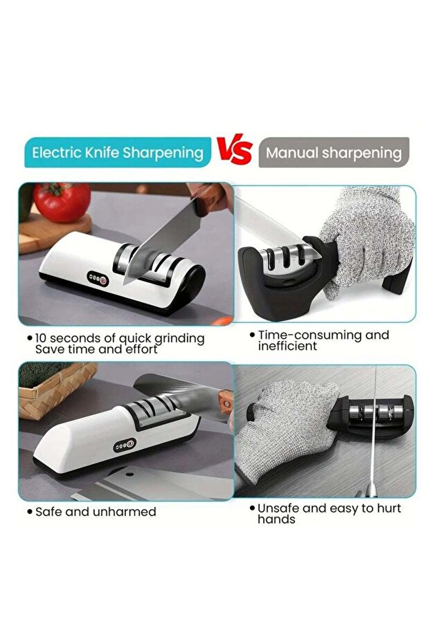 Multifunctional Electric Knife Sharpener — 4-Gear Automatic - 5