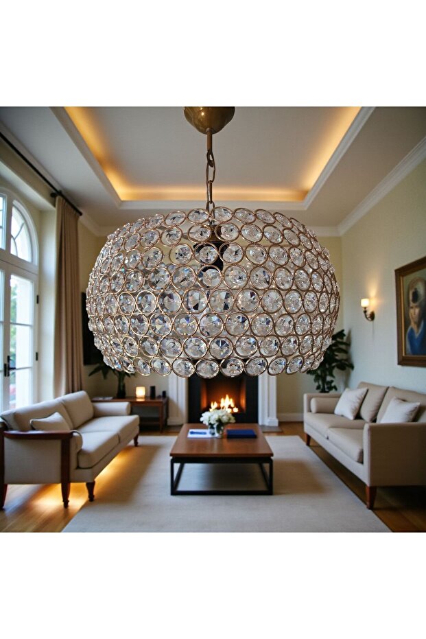 sezar kristal taşlı avize - 1