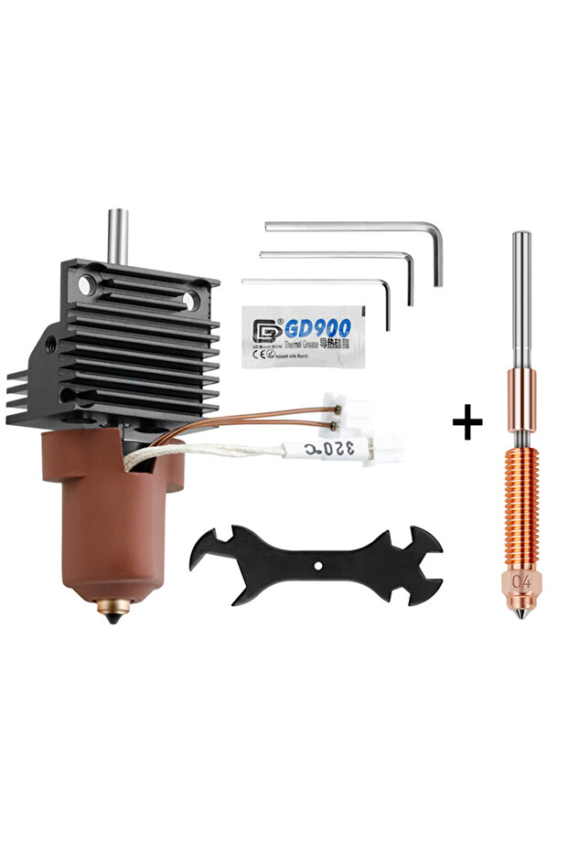 مجموعة قطع غيار طابعة ثلاثية الأبعاد Creality K1C K1 Max Hotend Kit Quick Swap Ceramic Heating Kit 0