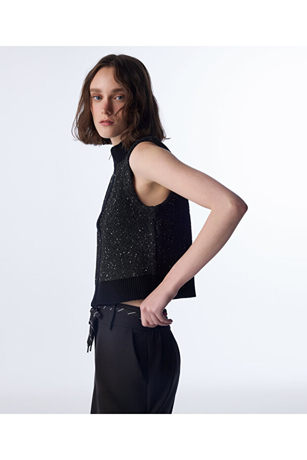 PAYETLİ TRİKO SÜVETER - 2