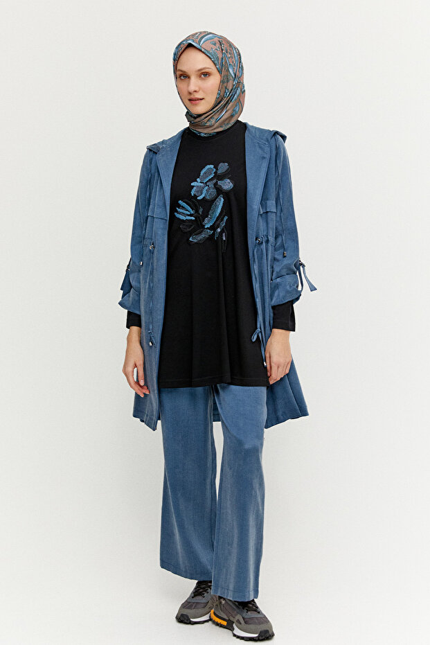 Pamuklu Kapüşonlu 3 Lü Set - 6