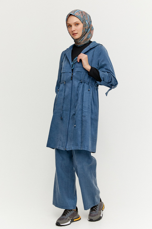 Pamuklu Kapüşonlu 3 Lü Set - 2