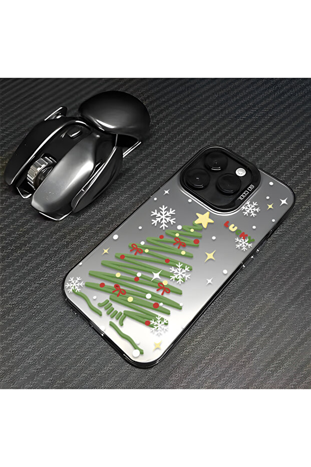 Realme Note 50 Compatible Christmas Tree Patterned Silicone Anti-Fall Case - 7