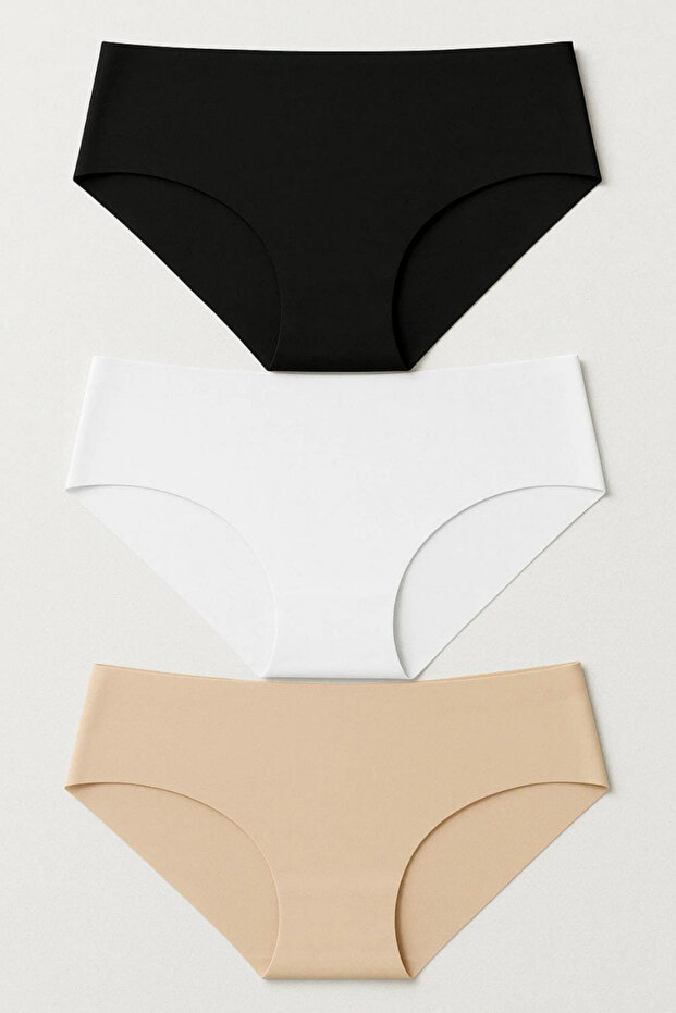 Non-Marking Laser Cut 3-Piece Panties Set