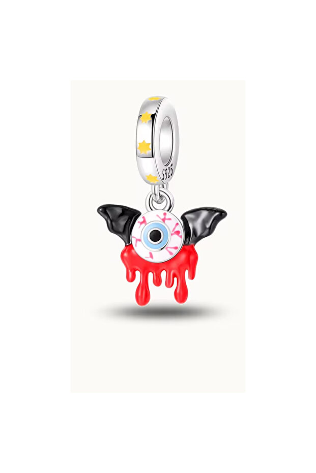 Halloween Bat Eye Dangle Charm - 1