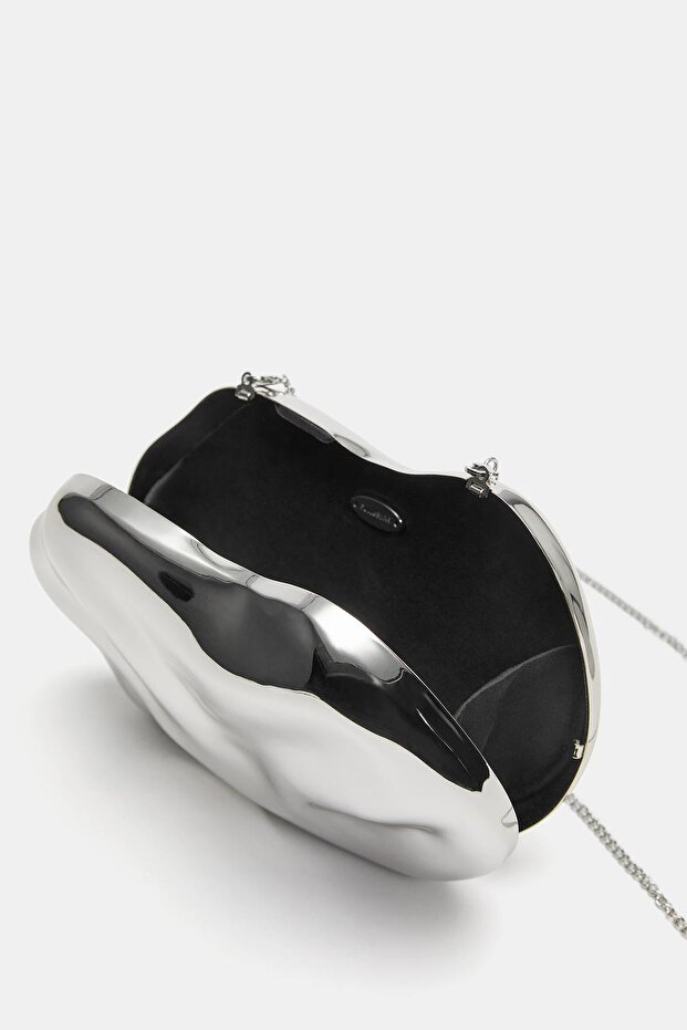 Metalik kutu çanta - 3