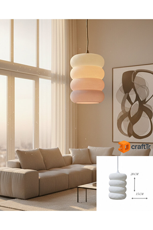 Bambu Petek Sarkıt Avize - 3