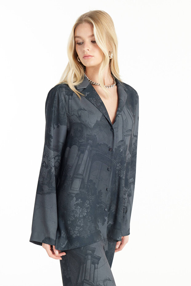 ANTRASİT DESENLİ PJ GÖMLEK - 2