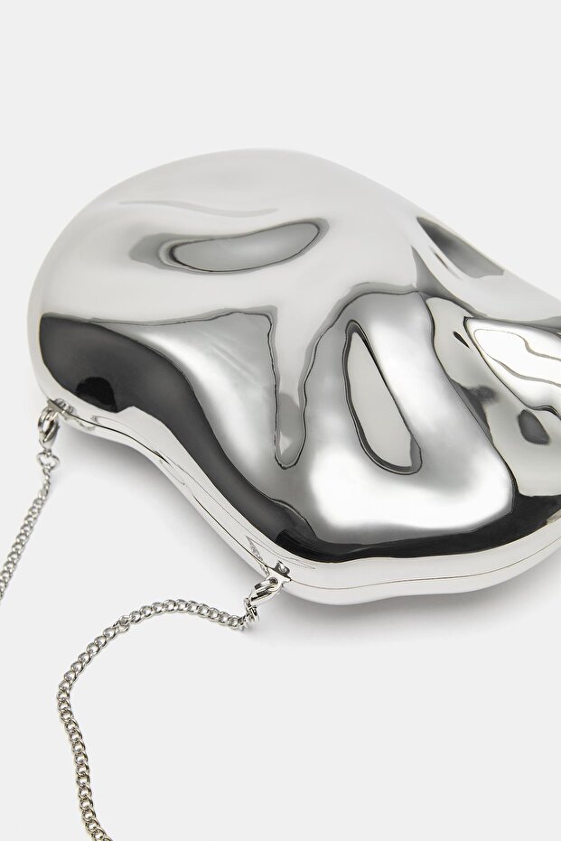 Metalik kutu çanta - 4