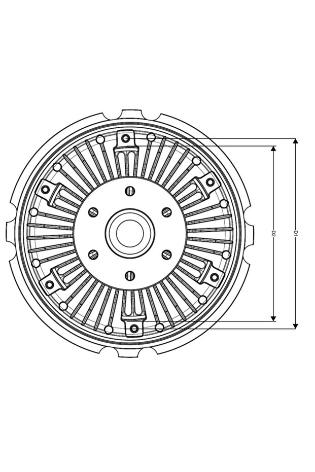 Cupla Ventilator Radiator Man Tga - 1