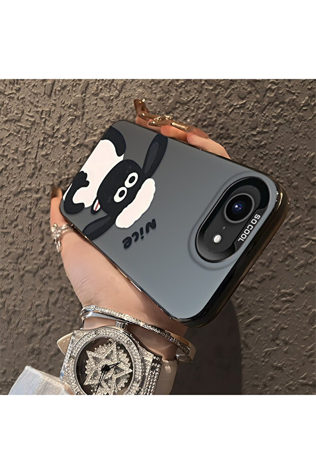 حافظة من السيليكون المتوافقة مع هاتف iPhone 16e ذات حافة صلبة ومضادة للسقوط بنمط الخروف - 4