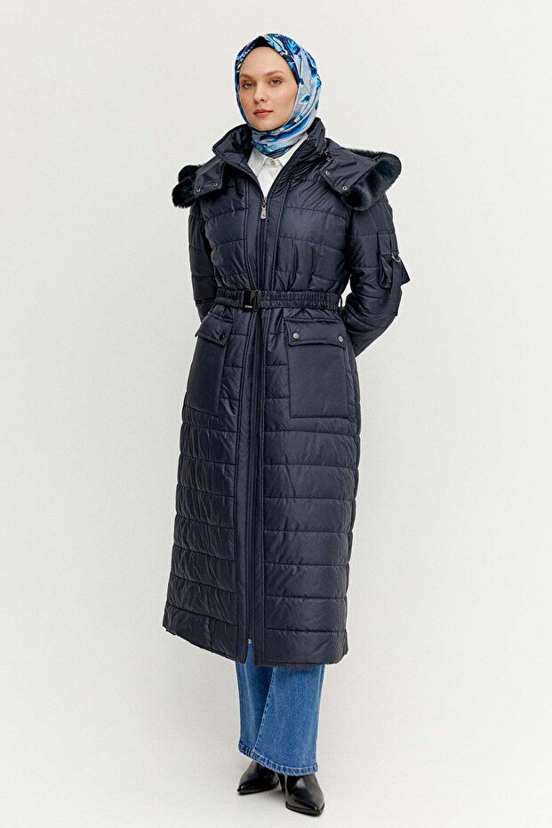 Seyyar Kapüşonlu Kapitone Kaban - 1