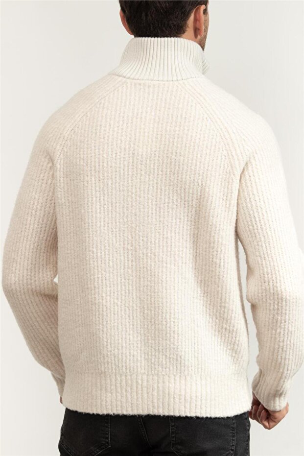 Erkek Fermuarlı Sweatshirt - 3