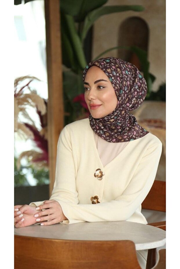 Soft Pamuk Eşarp Mürdüm-7 - 4