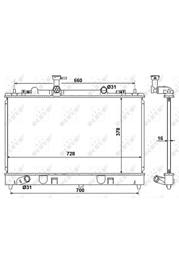 Mazda 6 Engine Cooling Radiator - 1
