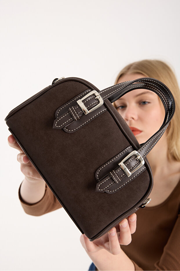 KADIN SÜET RETRO ÇANTA - 1