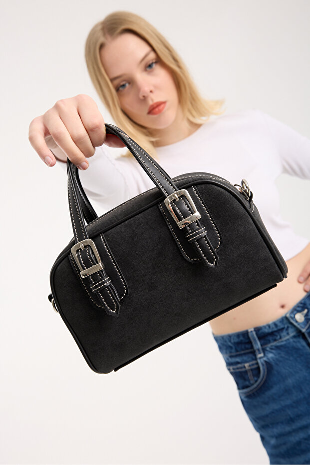 KADIN SÜET RETRO ÇANTA - 1