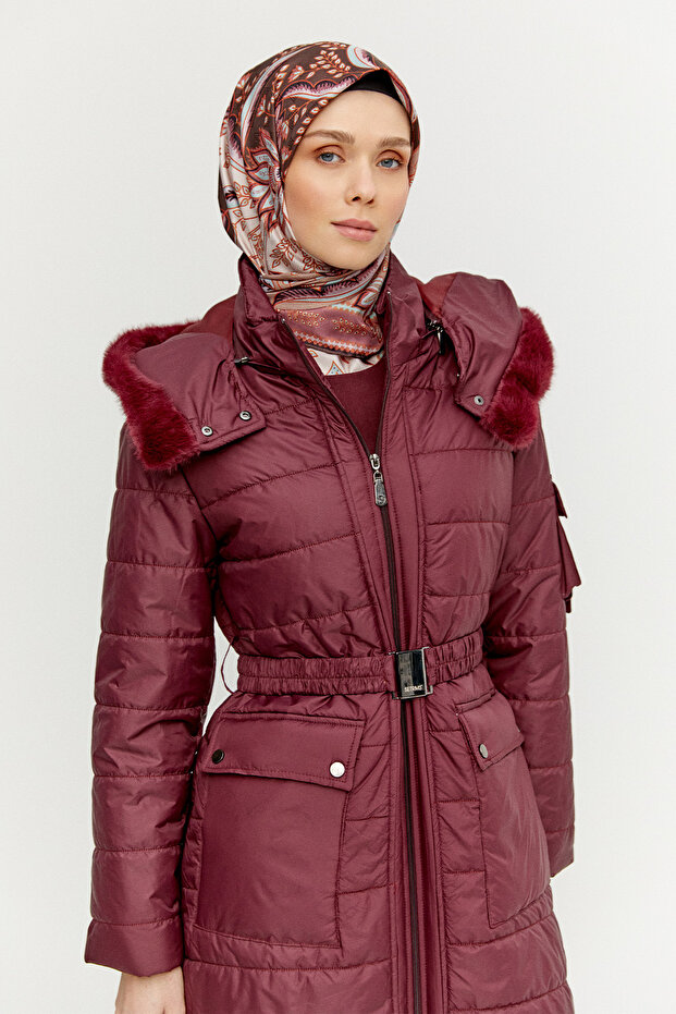 Seyyar Kapüşonlu Kapitone Kaban - 4