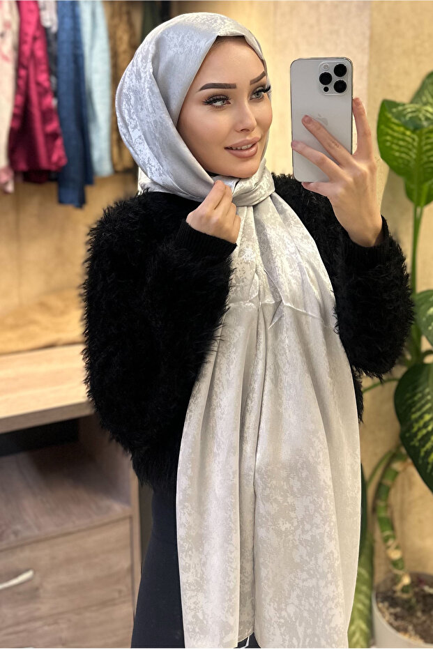 Işıl Çift Taraflı Kaşmir İpek Şal - 3