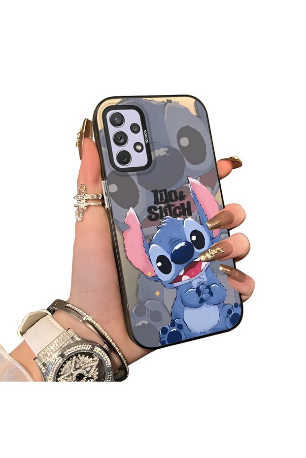 Samsung Galaxy A72 Compatible Silicone Edge Hard Back Anti-Fall Stitch Pattern Case