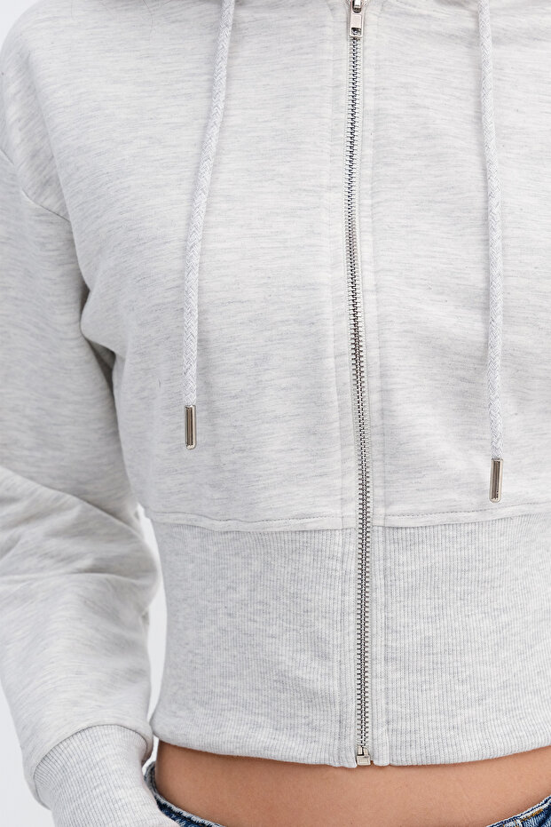 Kapüşonlu Modal Sweatshirt H12435 - 3