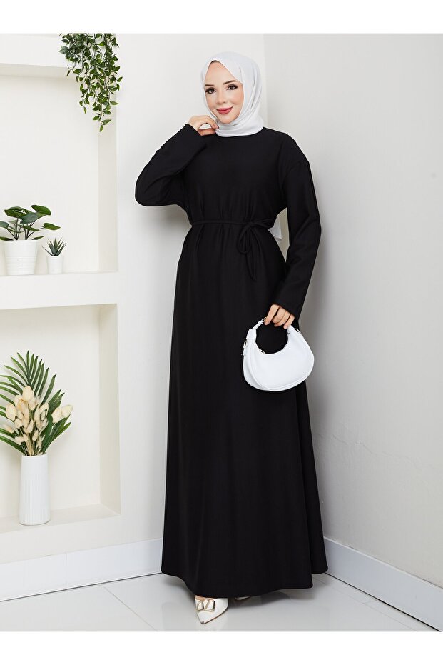 فستان - أسود -