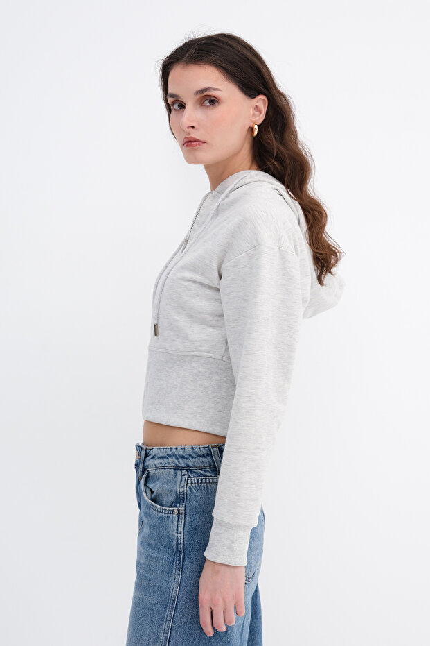 Kapüşonlu Modal Sweatshirt H12435 - 4