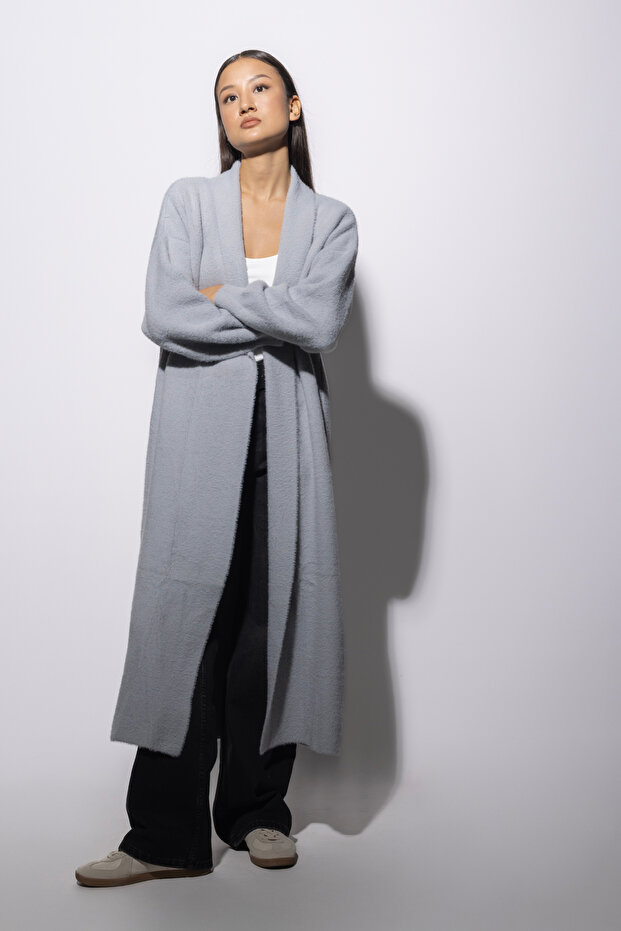 Uzun Triko Hırka - 1